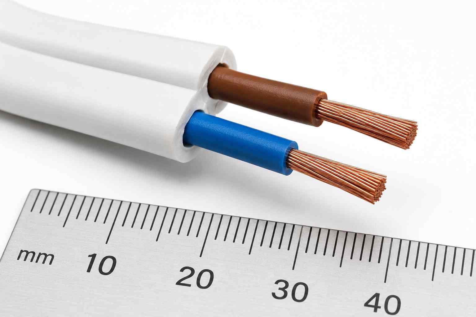 Flexo šňůra PVC, průřez a izolace